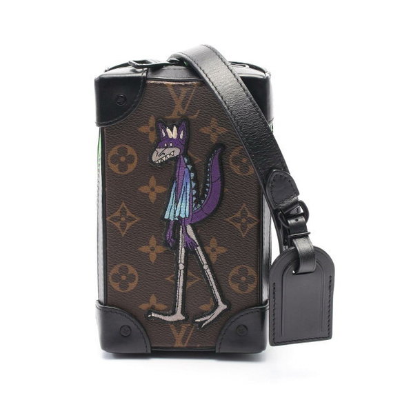 Louis Vuitton Soft Trunk Phone LV Friends Shoulder Bag Black Multicolor - Picture 1 of 7